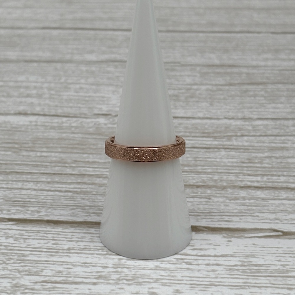 Rose Gold Plated Stackable Ring - Picture 8 of 8